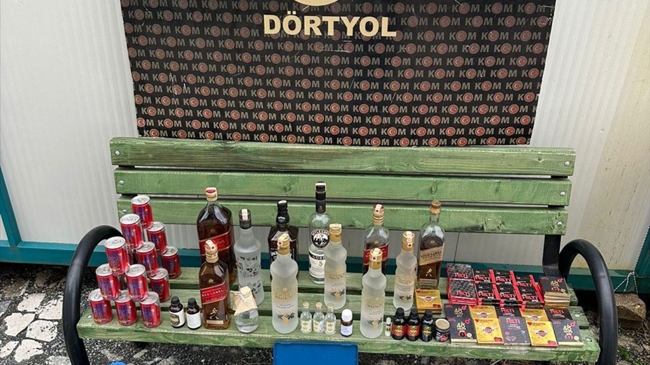 Hatay'da Sahte İçki Operasyonu: 1284 Litre Ele Geçirildi