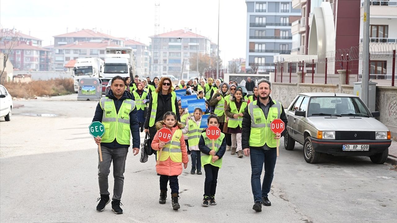 Konya'da Yayabüs Projesi ile Güvenli Okul Yolları