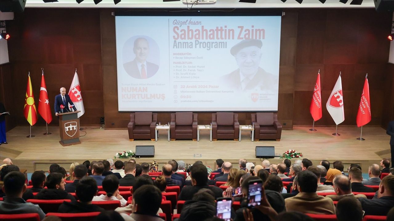 TBMM Başkanı Kurtulmuş'tan Sabahattin Zaim Anma Programı'nda Önemli Açıklamalar