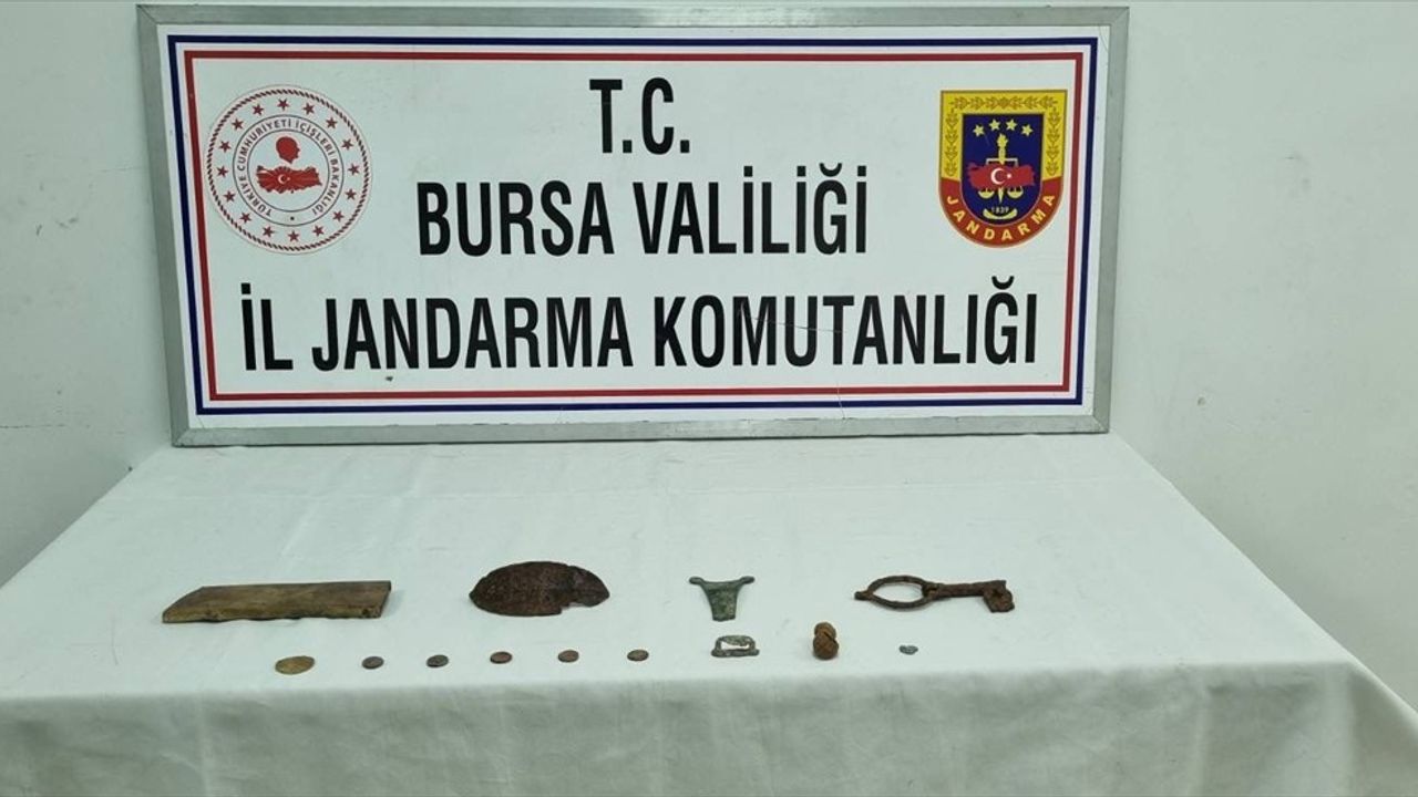 Bursa'da Kaçak Kazı Operasyonunda 7 Gözaltı