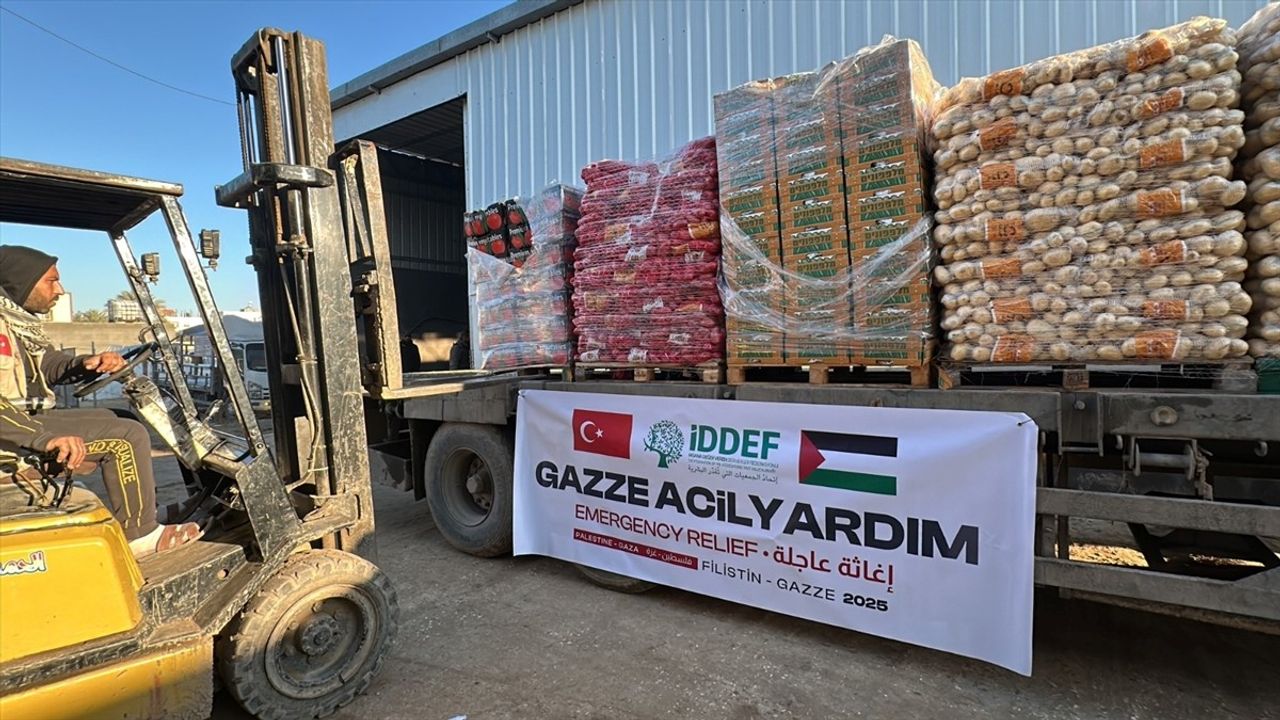 İDDEF'ten Gazze'ye 36 Ton Gıda Destek