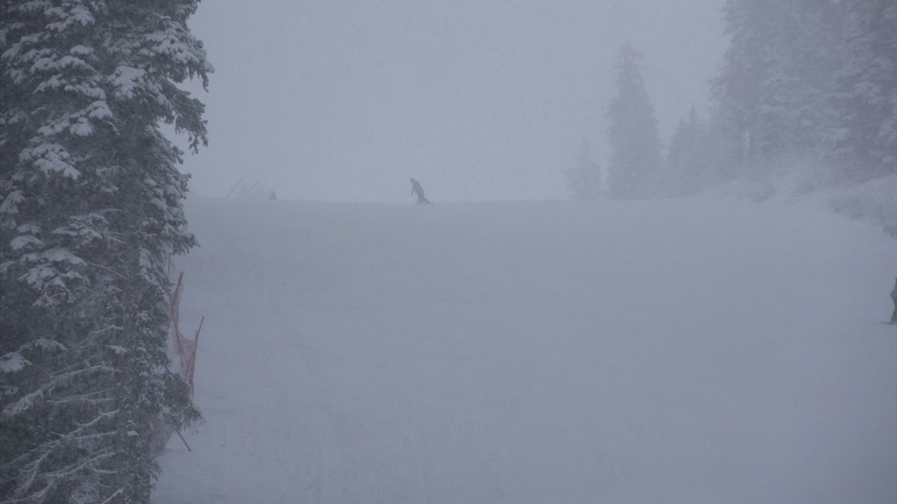 Ilgaz Dağı'nda Kar Yağışı ve Sis Etkisi