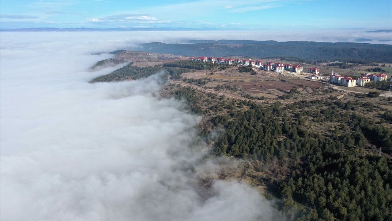 Kastamonu'da Görüş Mesafesini Düşüren Yoğun Sis