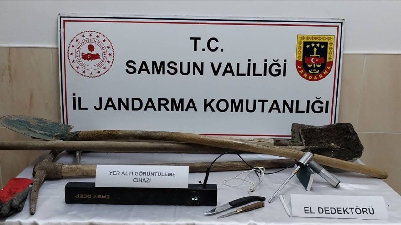 Samsun'da Kaçak Kazı Operasyonu: 5 Şüpheli Yakalandı