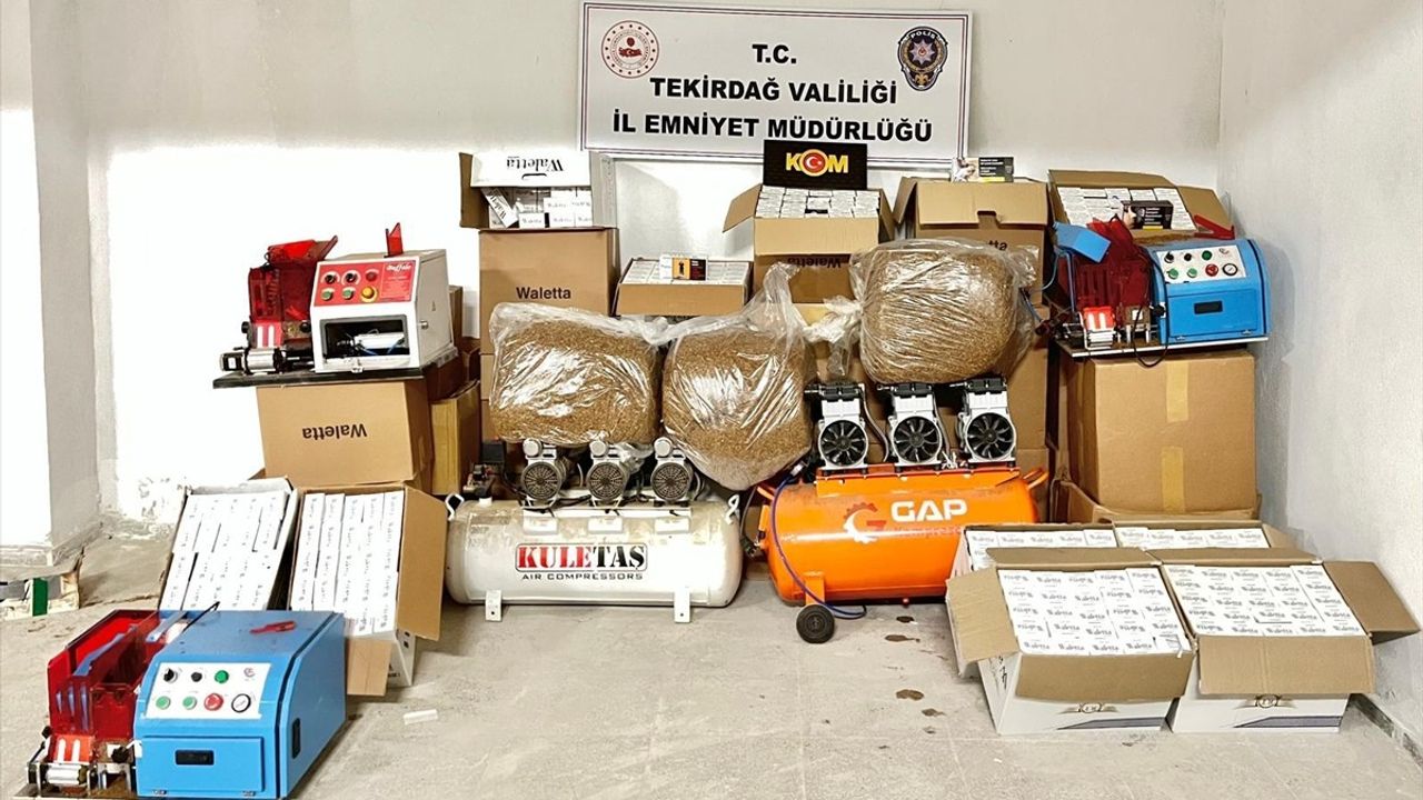 Tekirdağ'da Kaçakçılık Operasyonu: 13 Gözaltı