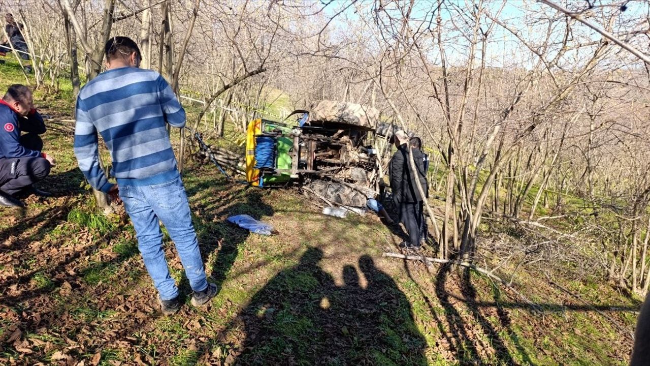 Traktör Kazasında Sürücü Hayatını Kaybetti