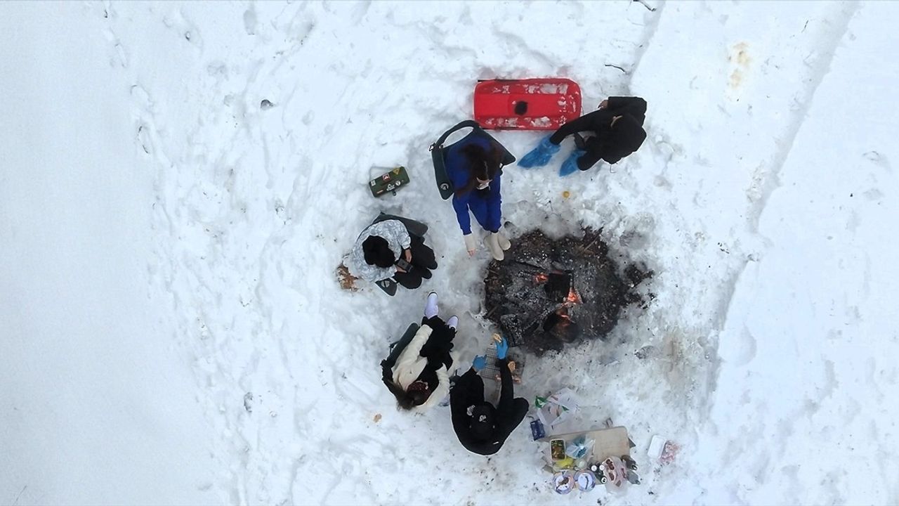 Ulus Dağı'nda Kar Manzarası: Dron ile Havadan Görüntülendi