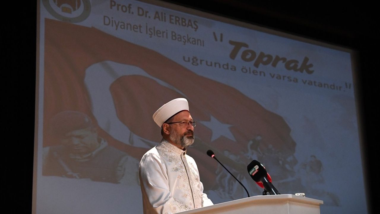 Diyanet Başkanı Ali Erbaş, Şehit Ömer Halisdemir Anma Töreninde