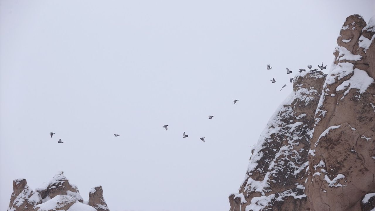 Kapadokya'nın Karla Kaplanmış Güzellikleri