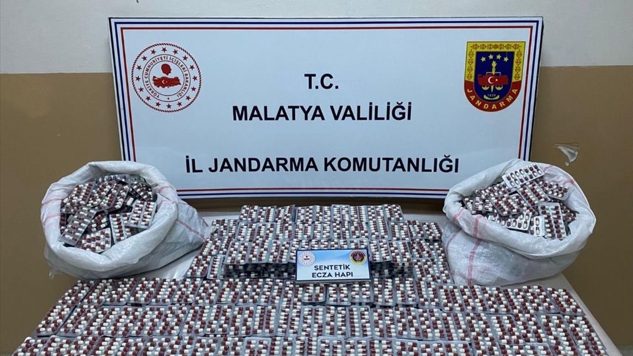 Malatya'da Sentetik Ecza Hap Operasyonu