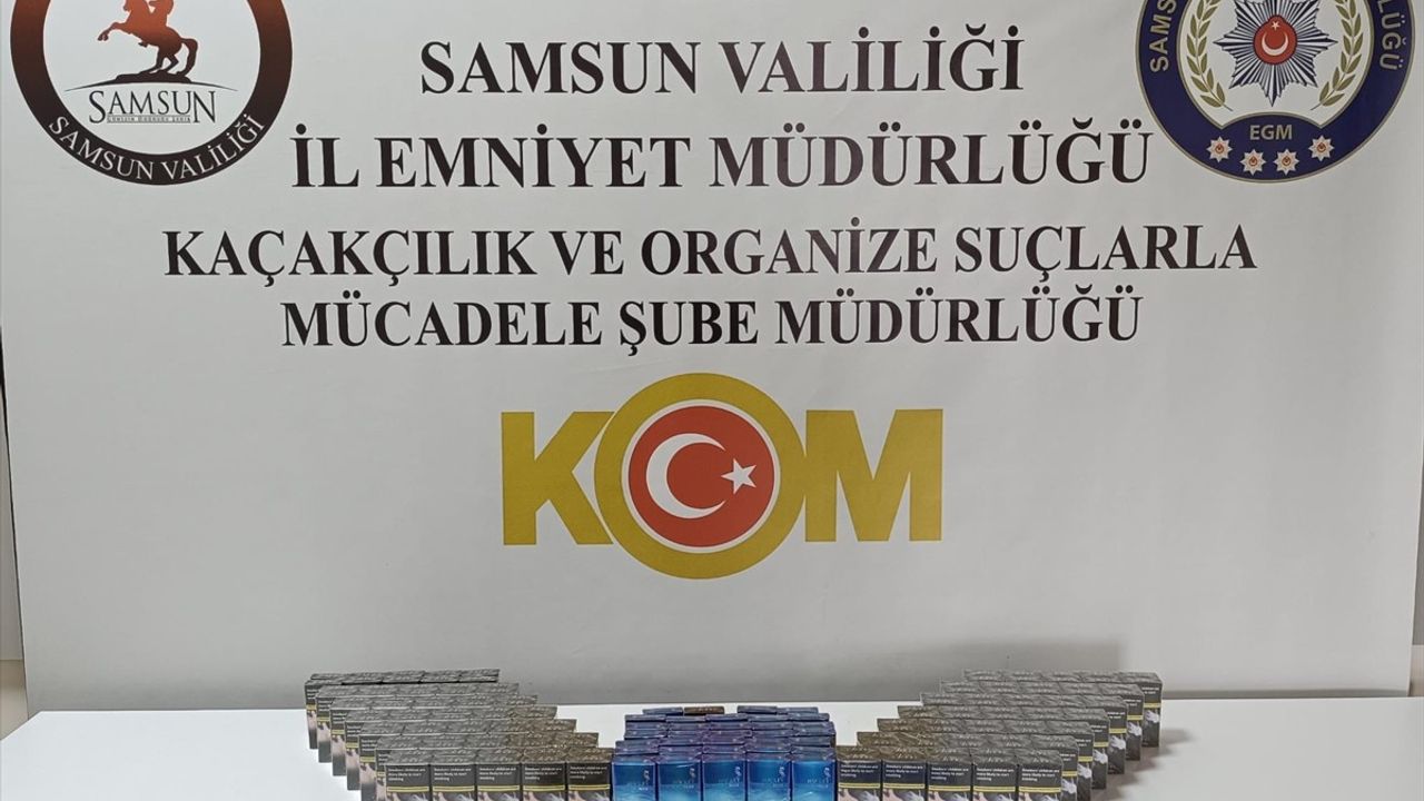 Samsun'da Kaçak Sigara Operasyonu: Bir Gözaltı