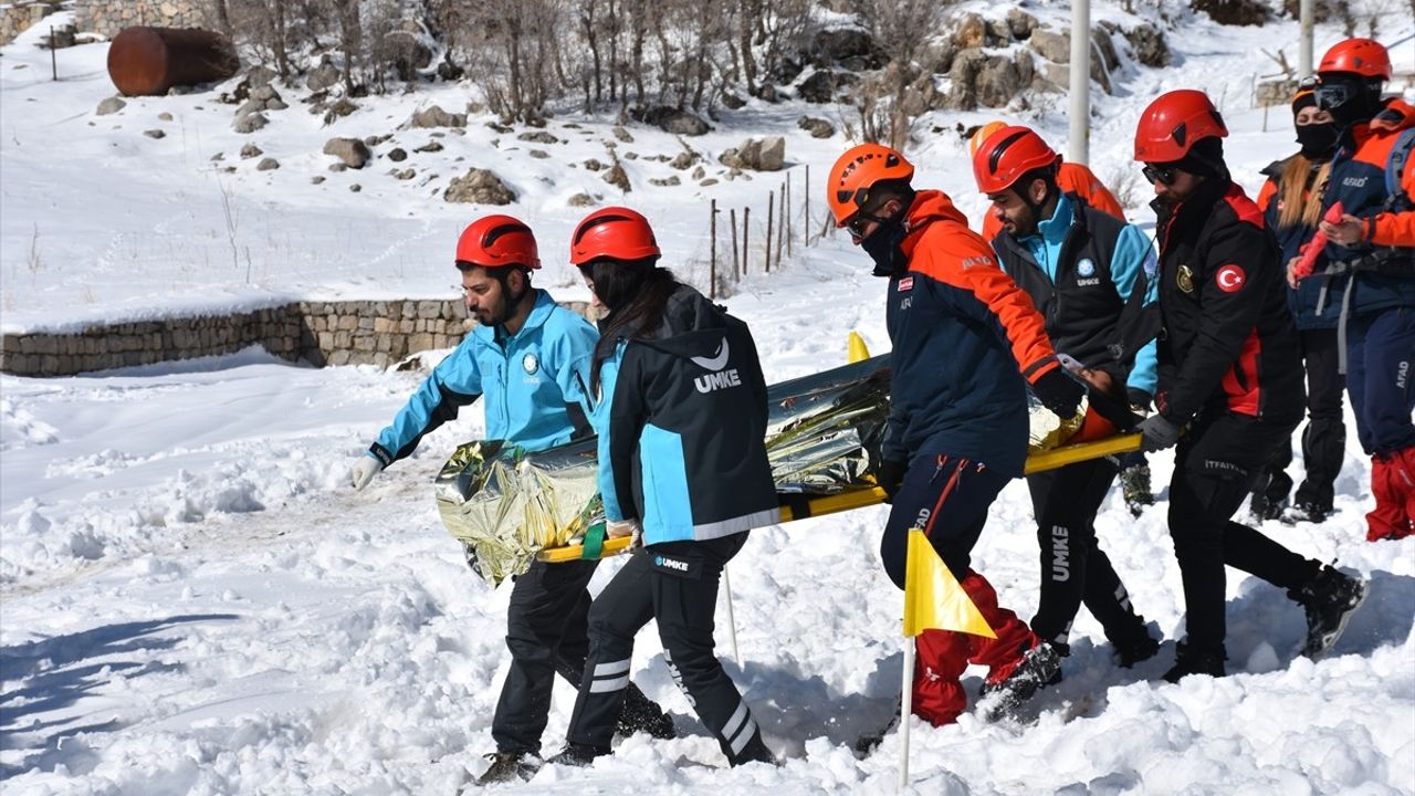 Şırnak'ta AFAD Tarafından Çığ Tatbikatı Gerçekleştirildi