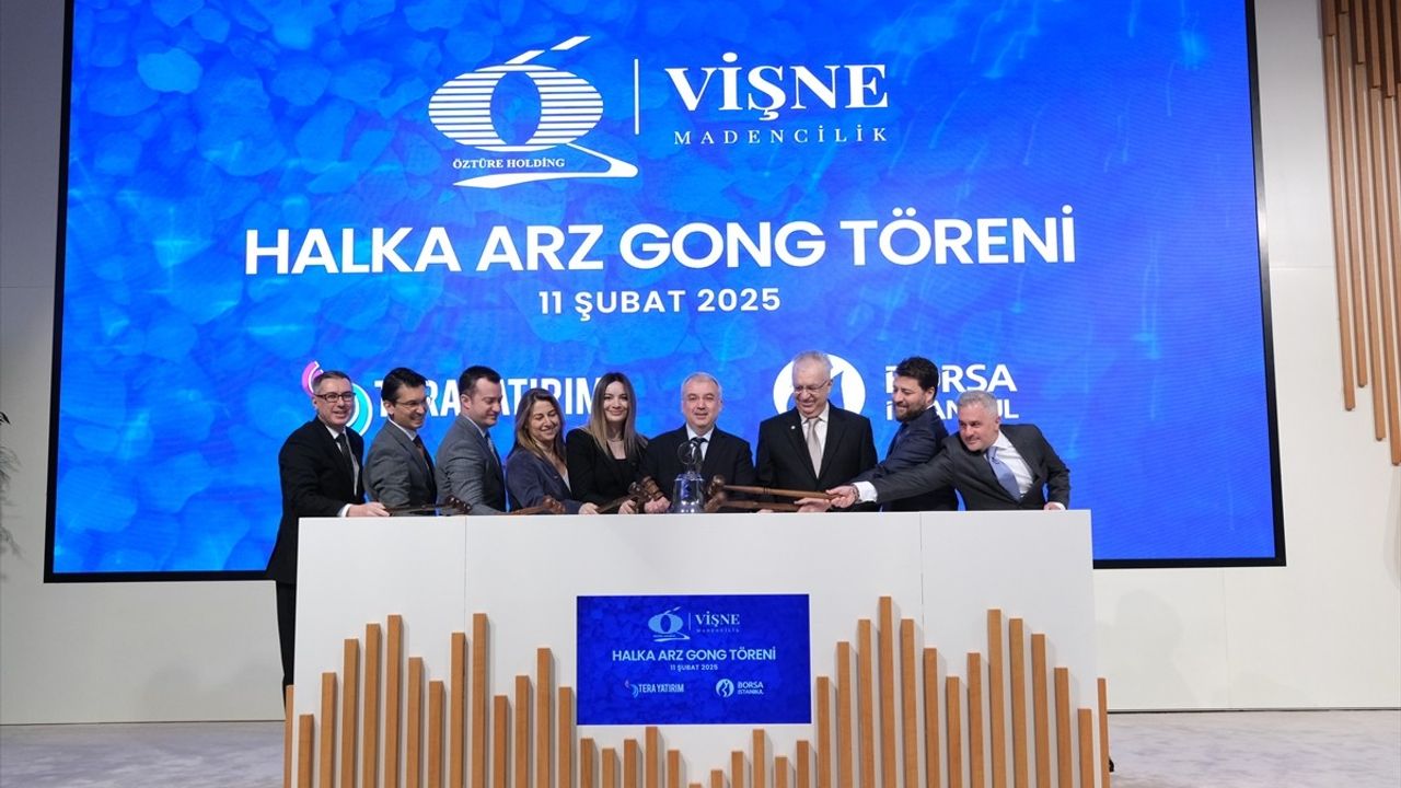 Vişne Madencilik Borsa İstanbul'da Gong Töreni Gerçekleştirdi