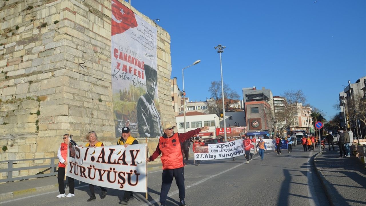 57. Alay Yürüyüşü Gelibolu'ya Ulaştı