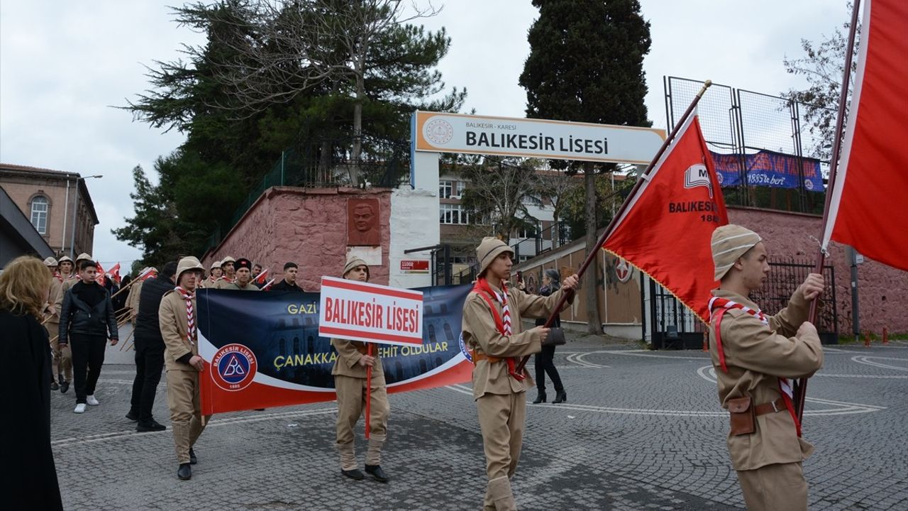 Balıkesir Lisesi'nde Temsili Şehit İzci Uğurlama Töreni