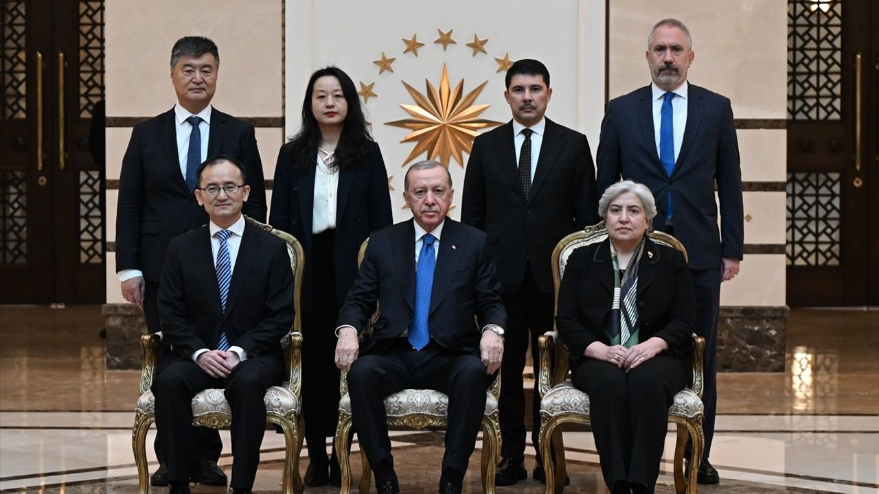 Büyükelçilerden Cumhurbaşkanı Erdoğan'a Güven Mektubu Sunumu