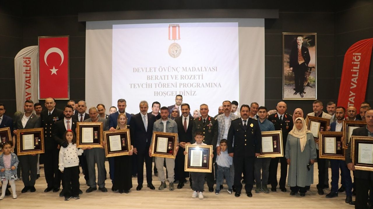 Devlet Övünç Madalyası ve Beratı Tevcih Törenleri Adana, Hatay ve Osmaniye'de Gerçekleşti