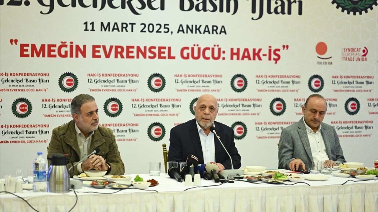 HAK-İŞ Genel Başkanı Mahmut Arslan'dan Asgari Ücret Üzerine Önemli Açıklamalar