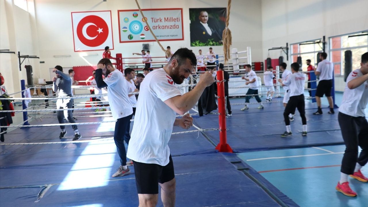 Kastamonu'da Erkek Boks Milli Takımı'nın Hazırlıkları