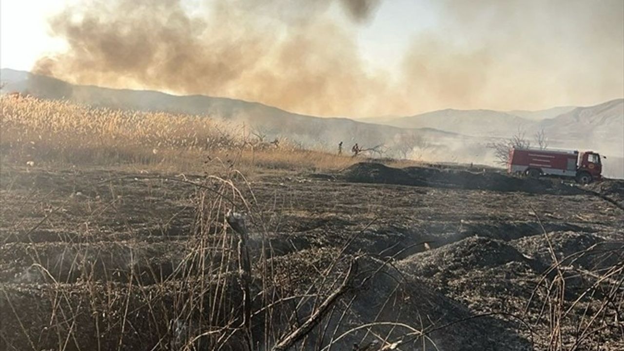 Malatya'da Sazlık Yangını Kontrol Altına Alındı