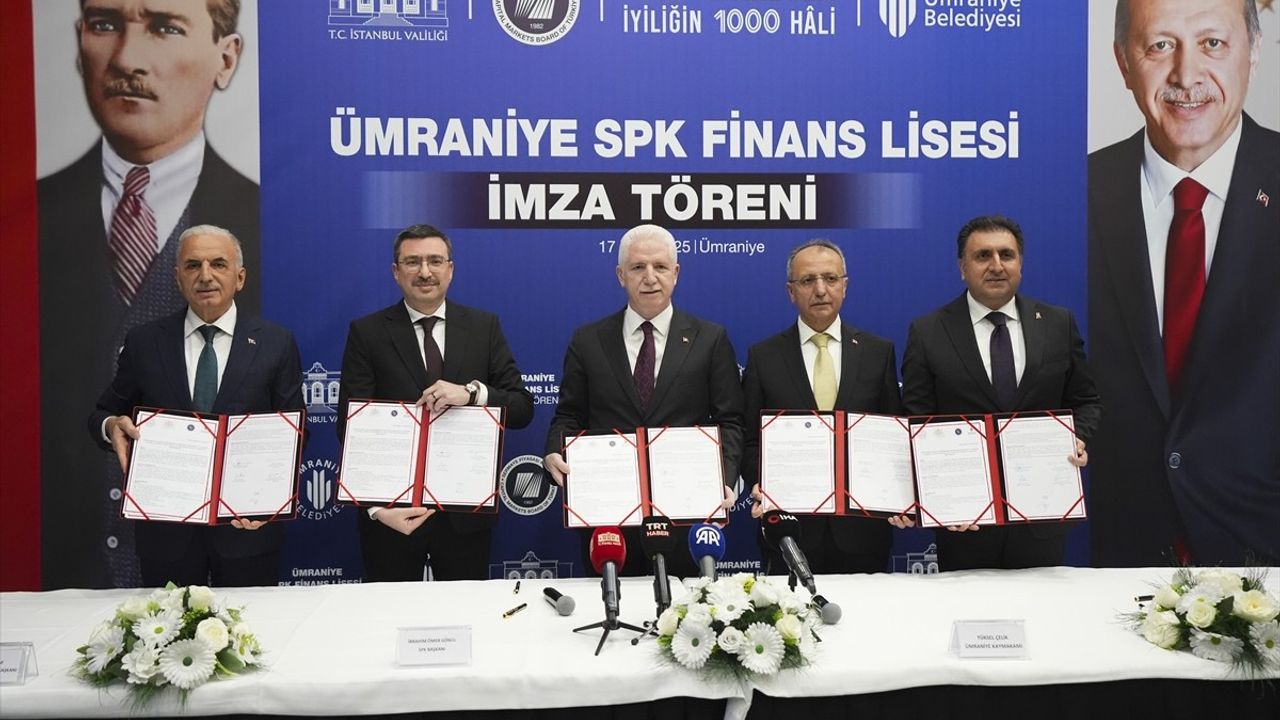 SPK Finans Lisesi Protokol İmza Töreni Gerçekleşti