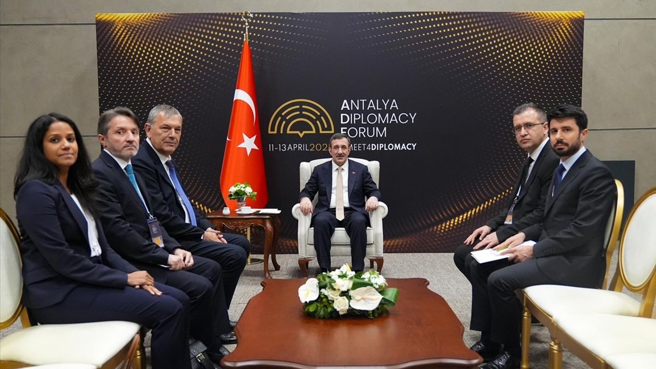 Cumhurbaşkanı Yardımcısı Yılmaz, UNRWA Genel Komiseri Lazzarini ile Görüştü