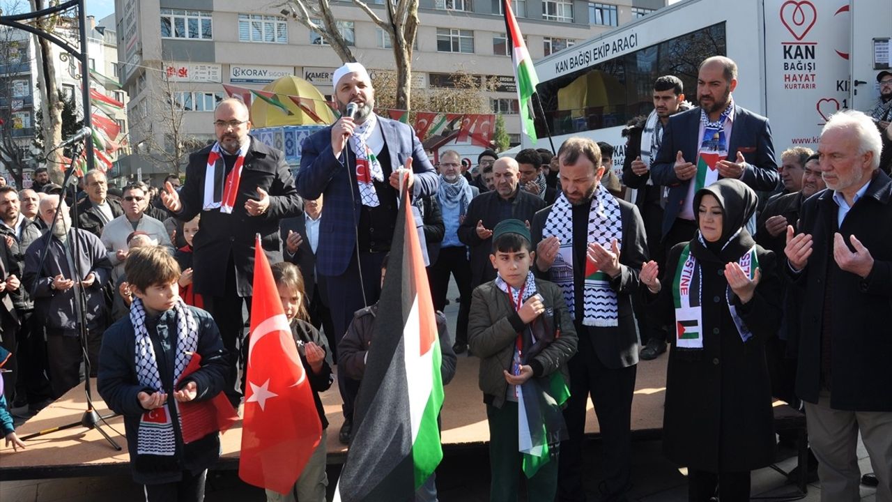 Kütahya'da Gazze'ye Destek Yürüyüşü Düzenlendi