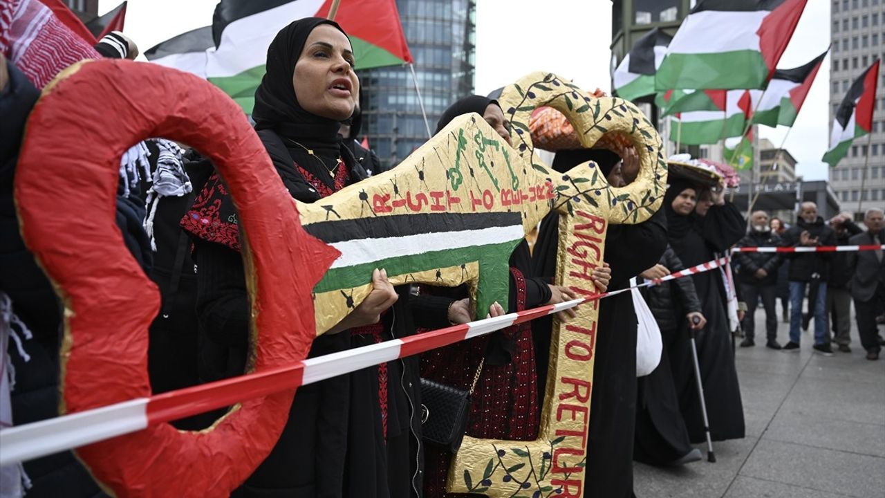 Almanya'da Nekbe'nin 77. Yılı Protesto Edildi