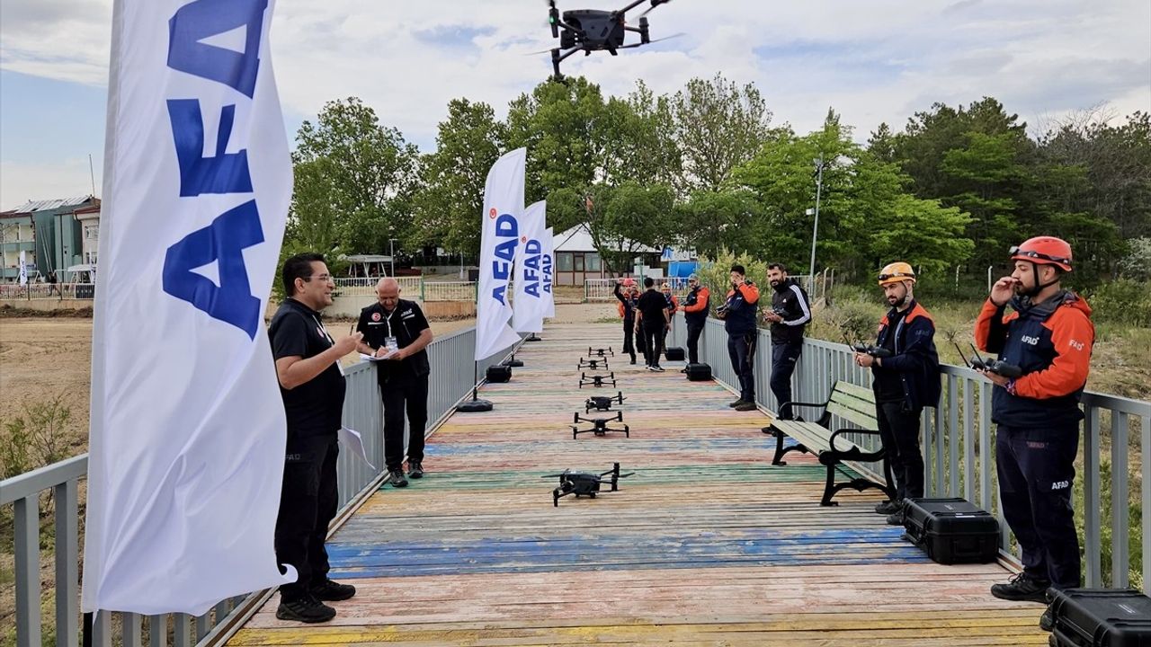 Kırşehir'de Dron ile Kayıp Arama Yarışması Start Aldı