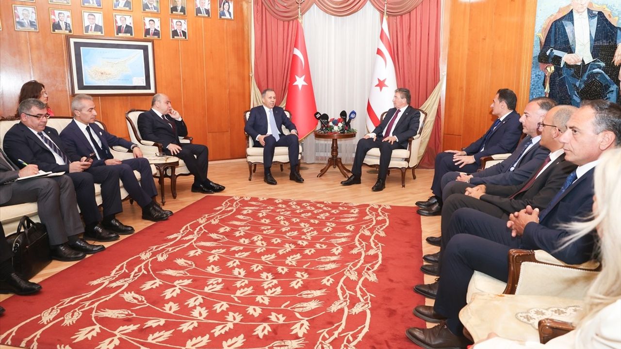 KKTC Başbakanı Üstel, Türkiye İçişleri Bakanı Yerlikaya ile Görüşme Gerçekleştirdi