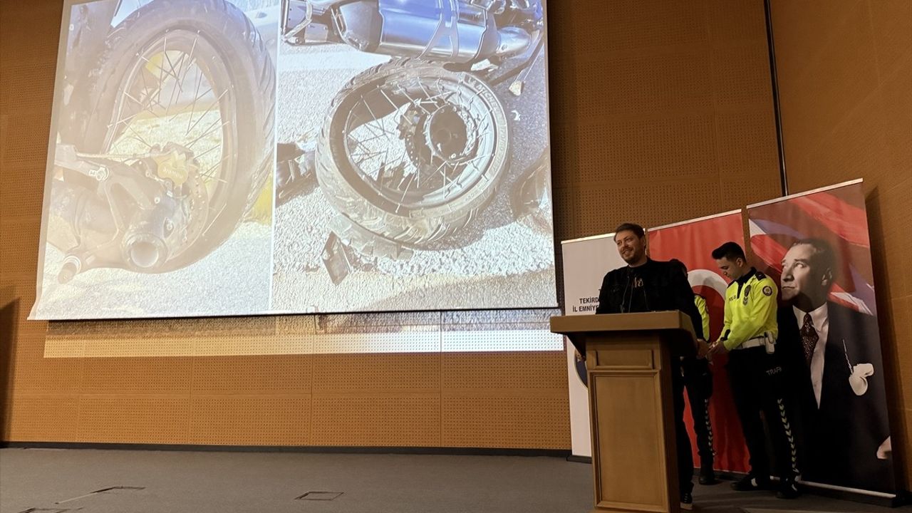 Tekirdağ'da Kask ve Ekipmanın Önemi Vurgulandı