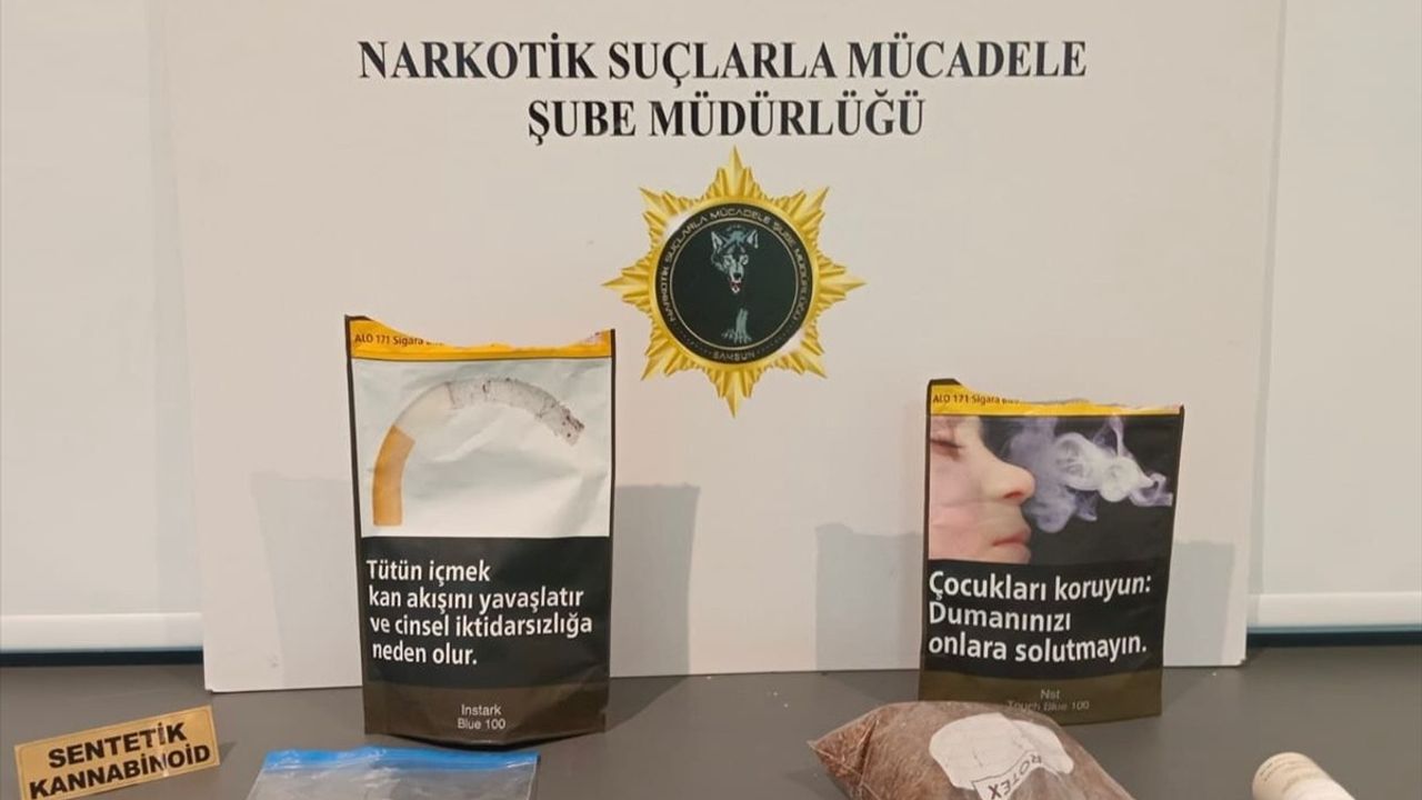 Samsun'da Tütün Paketinde Uyuşturucu Yakalandı