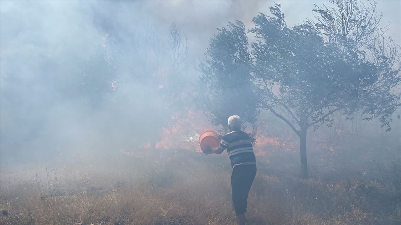 Antalya'da Çöplük Yangınına Müdahale Ediliyor