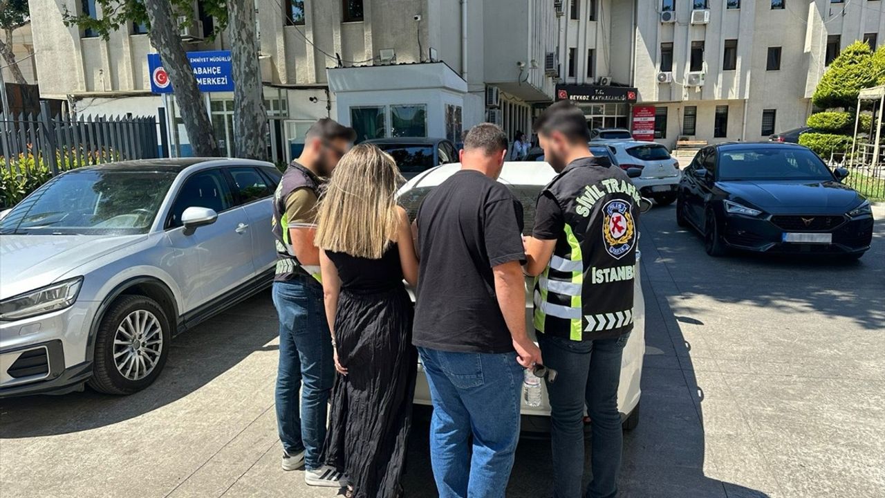 Beykoz'da Tehlikeli Konvoy Sürücülerine Ceza