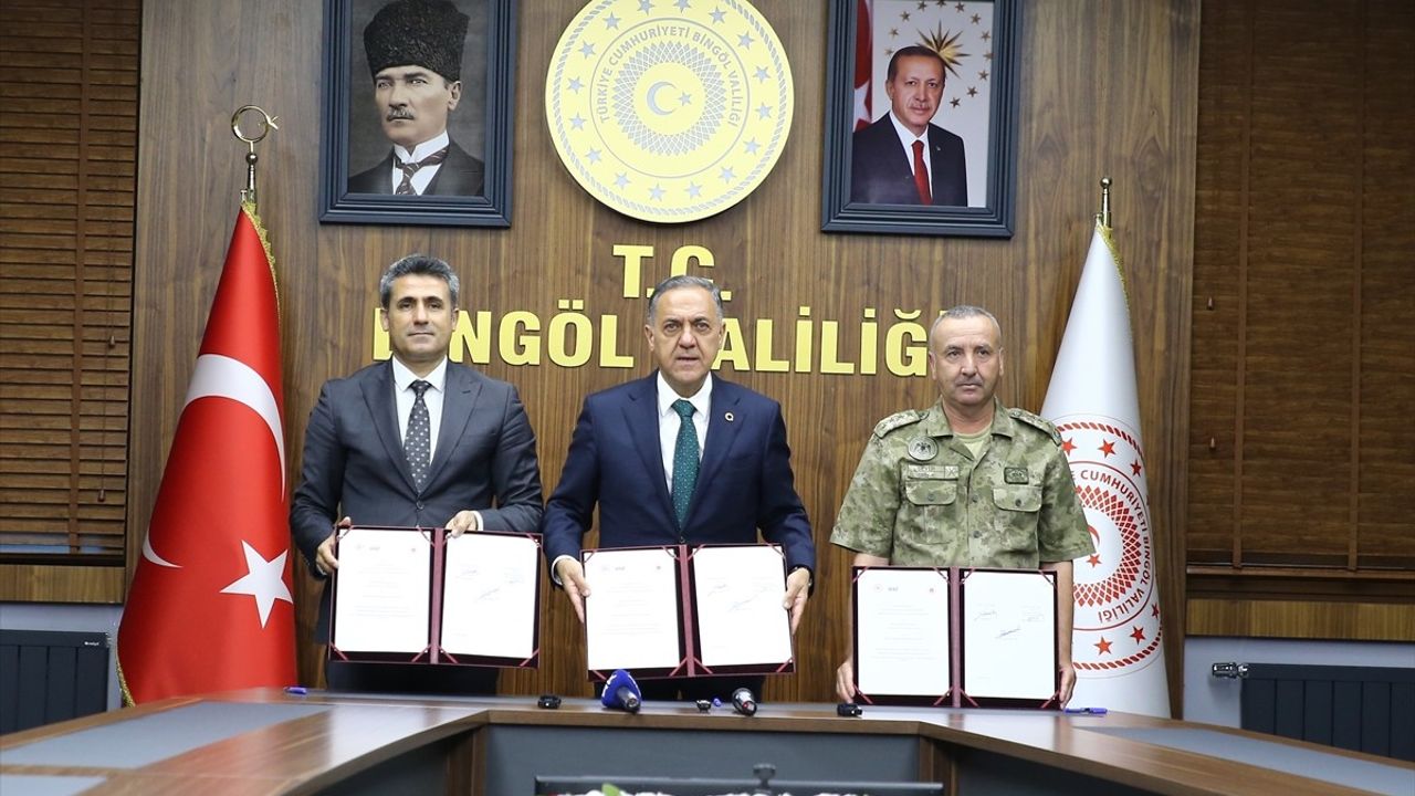 Bingöl'de Geçici Barınma Alanı Protokolü İmzalandı