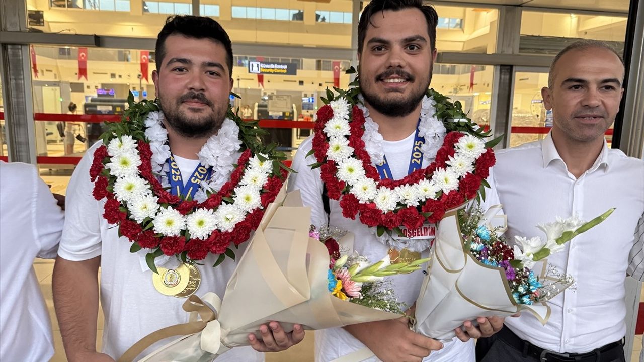 Kahramanmaraş'ta Avrupa Şampiyonu Milli Sporculara Hoşgeldin!