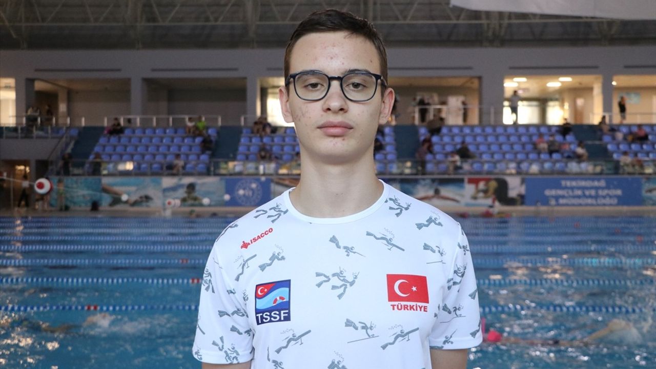 Serbest Dalışta Dünya İkincisi Timur Alp Kuru'nun Hedefi Altın Madalya