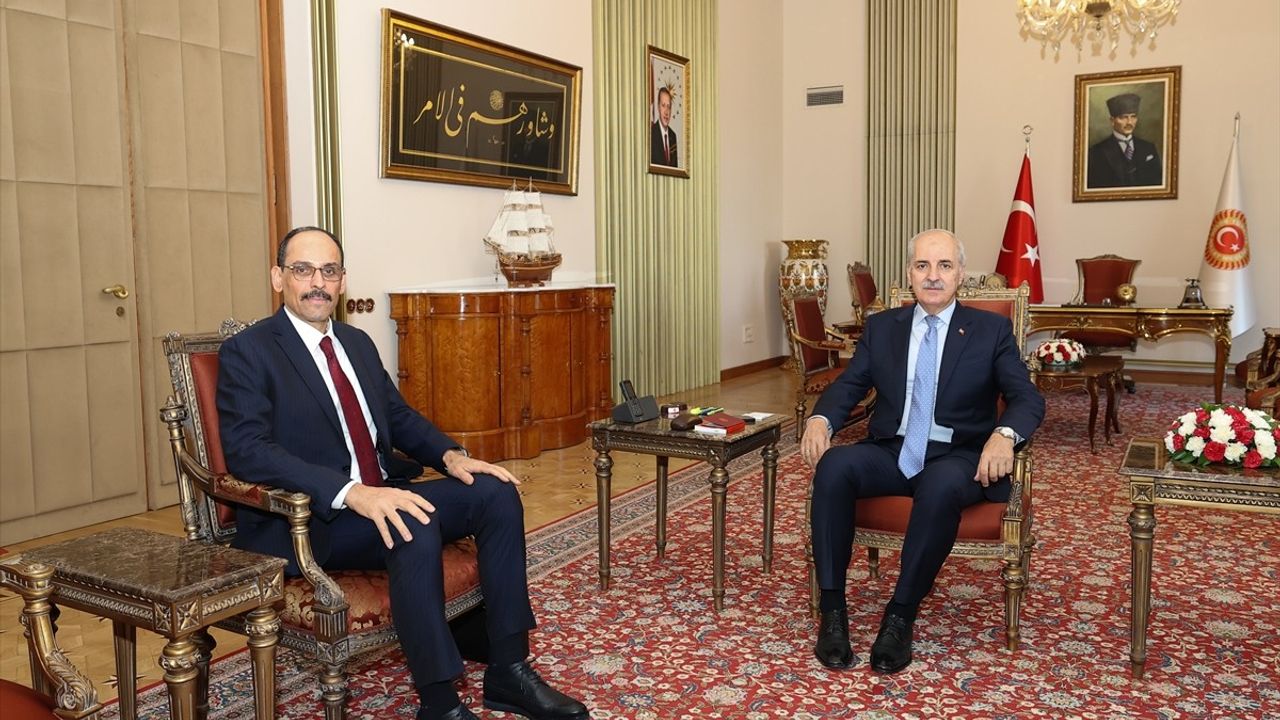 TBMM Başkanı Kurtulmuş, MİT Başkanı Kalın'ı Ağırladı