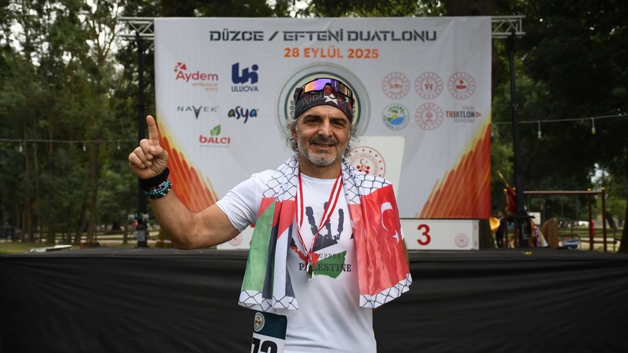 Efteni Duatlonu Düzce'de Coşkuyla Gerçekleşti