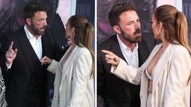 Ben Affleck ve Jennifer Lopez Kırmızı Halıda Tartıştı