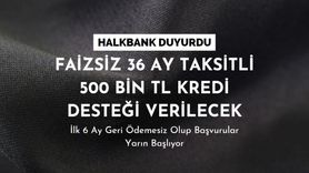 Halkbank'tan Faizsiz Kredi Desteği: 70 Bin TL ve 500 Bin TL Krediler Başvuruları Başlıyor