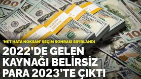 Net Hata Noksan Seçim Sonrası Sıfırlandı: 2022'de Gelen Kaynağı Belirsiz Para 2023'de Çıktı