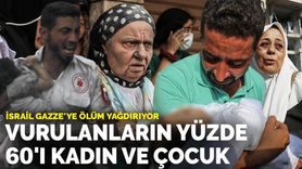 Kan Kusan İsrail'in Bombaları Gazze'de Kadınları ve Çocukları Vurdu