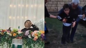 Yurtdışında Bir Düğünde Çocuğun İçki İçtiği Anlar Gündem Oldu