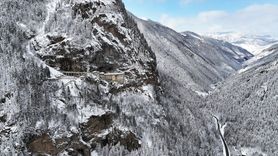 Sümela Manastırı Kış Manzarası ile Büyülüyor