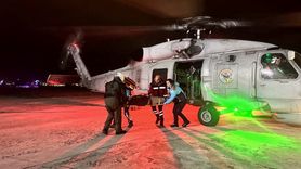 Gökçeada'dan Çanakkale'ye Askeri Helikopterle Hastane Sevkı