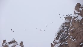 Kapadokya'nın Karla Kaplanmış Güzellikleri