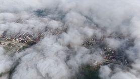 Kocaali'de Etkili Sis Bulutu