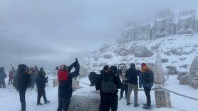 Nemrut Dağı Nisan’da Beyaza Büründü