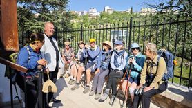 Bilecik'te Sufi Yolu'nu Yürüyen Gezginler Mola Verdi